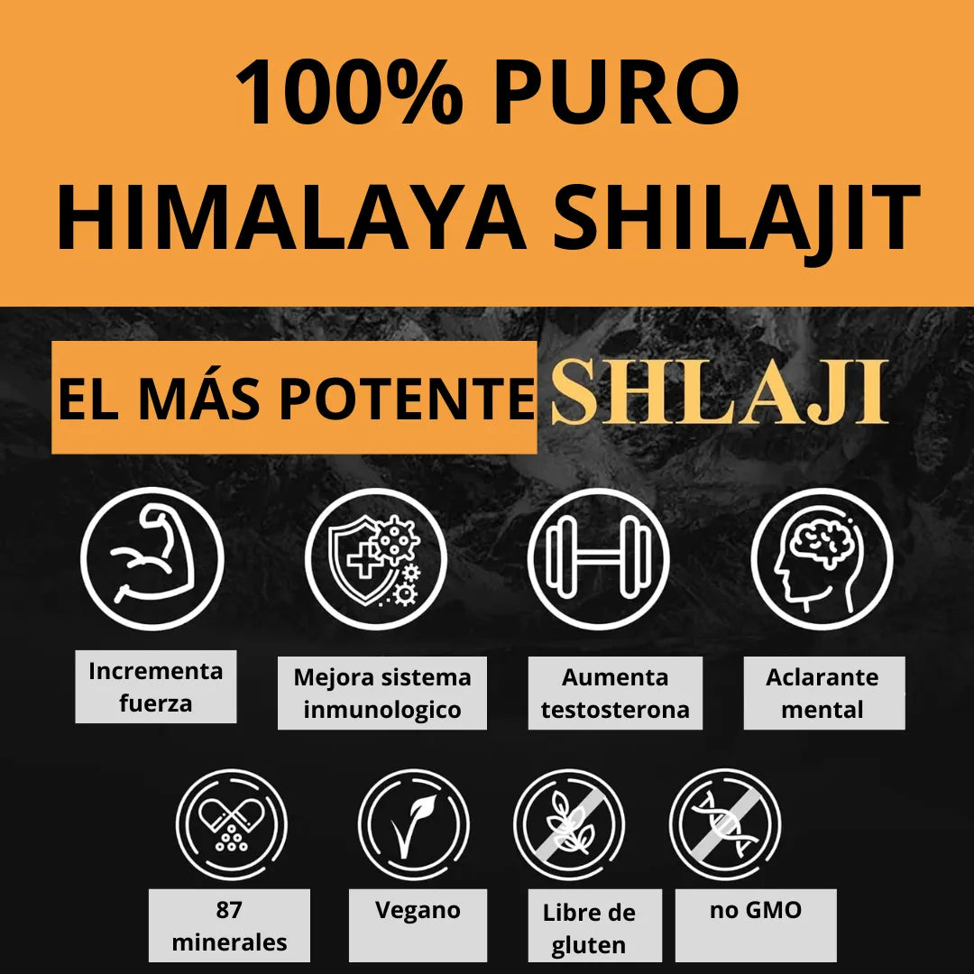 SHILAJIT - AUMENTA TU TESTOSTERONA