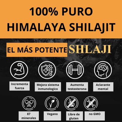 SHILAJIT - AUMENTA TU TESTOSTERONA