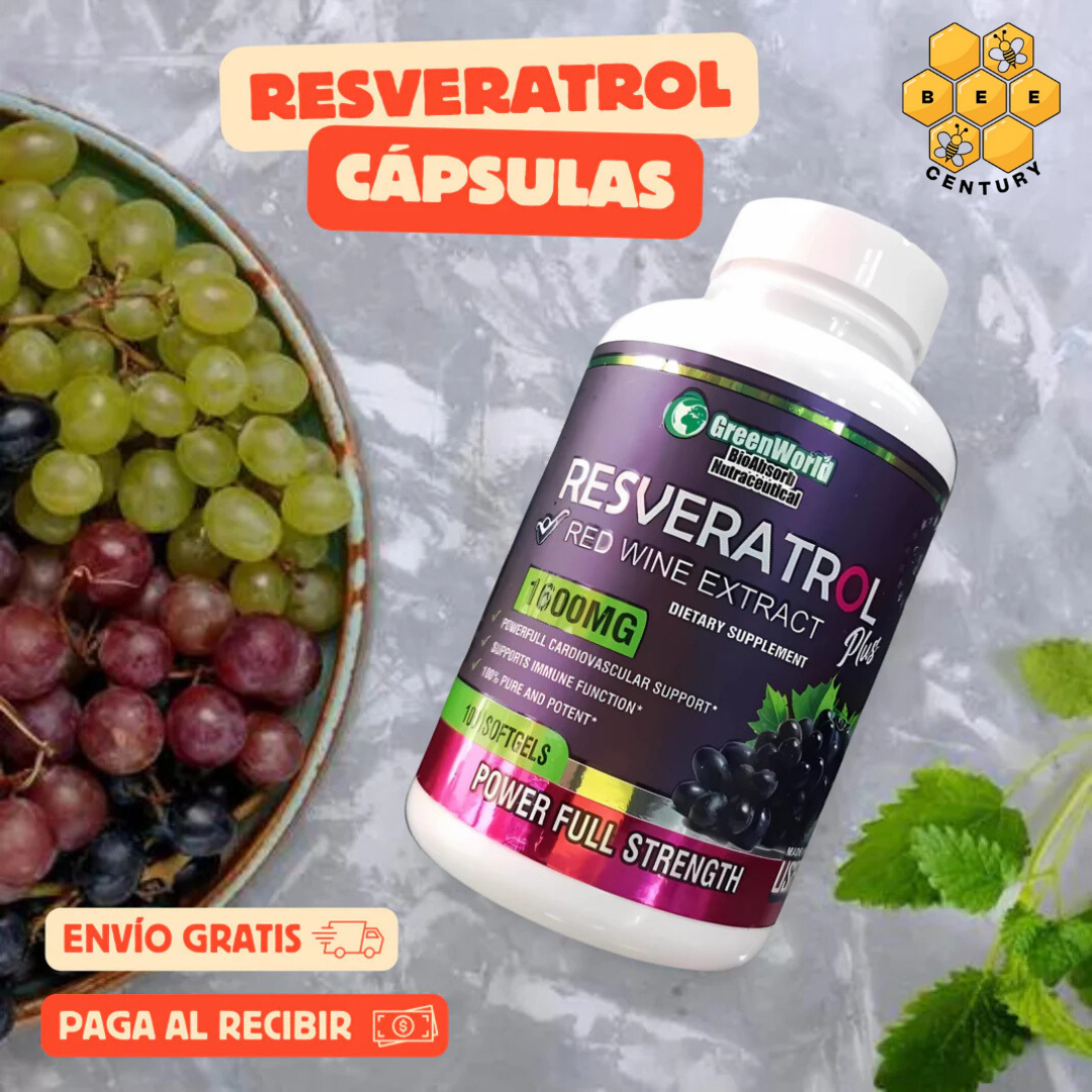 RESVERATROL™ 100 CÁPSULAS + ASESORÍA PERSONALIZADA POR EXPERTO